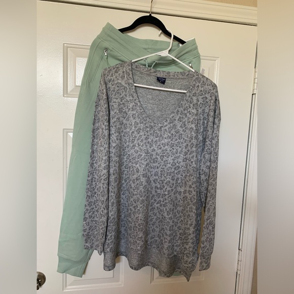 Spirit Jersey Women’s Animal Print Oversized Tunic NWOT And Mint Joggers NWT 🌴 - Picture 1 of 15